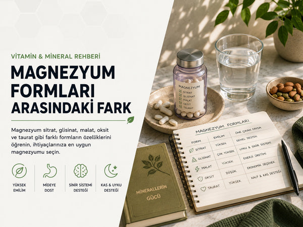 Magnezyum Formları Arasındaki Fark Nedir? Sitrat, Bisglisinat, Malat ve Kompleks Rehberi