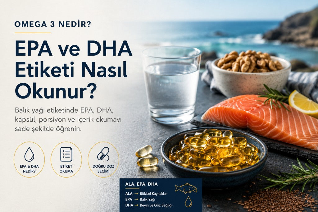 Omega 3 Nedir? EPA ve DHA Etiketi Nasıl Okunur?