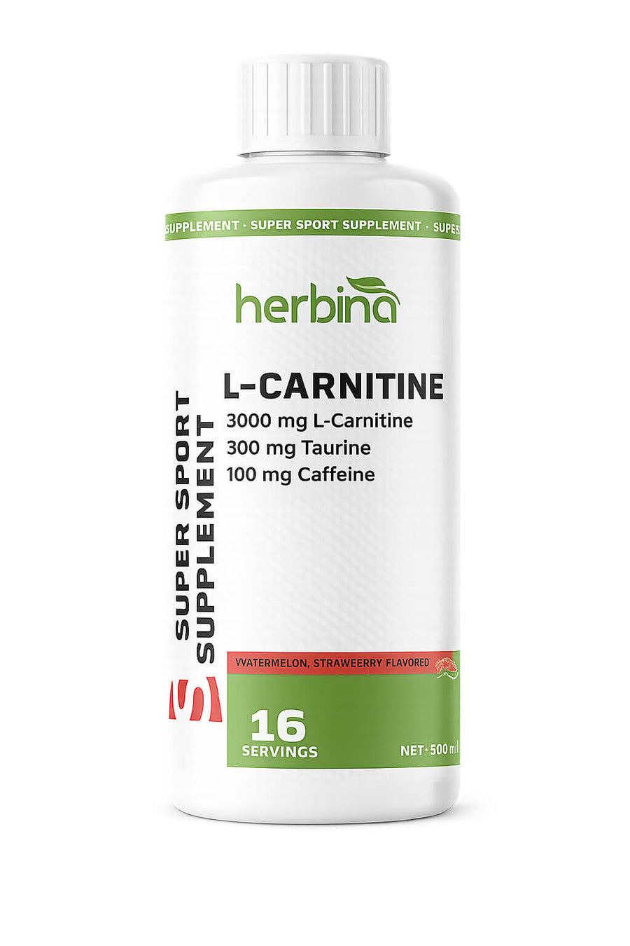 Herbina Super Sport L-Karnitin 3000 mg 500 ml ürün ambalajı